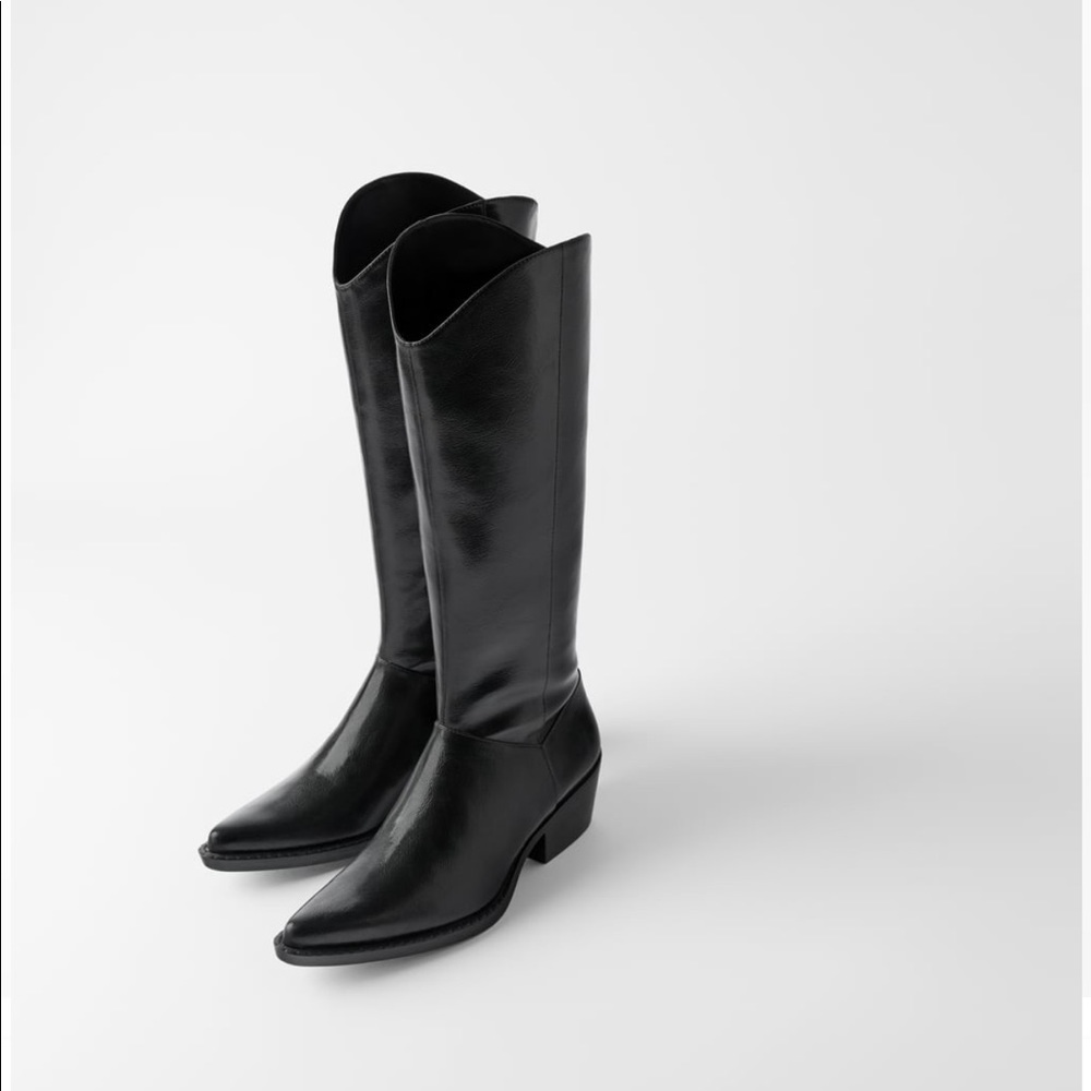 Black cowboy boots